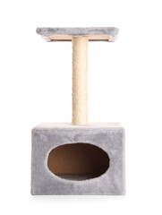 Cat tree on white background