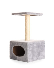 Cat tree on white background