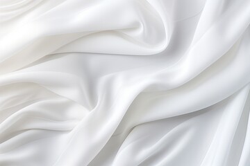 Fototapeta premium Subtle Fabric Waves: Abstract White Texture Background