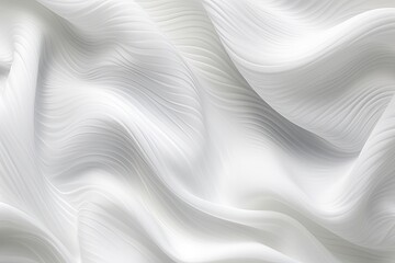 Subtle Fabric Waves: Abstract White Texture Background