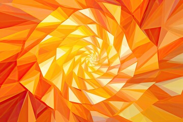 Sunbeam Swirls: Abstract Orange Geometric Background