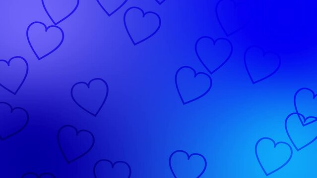 CG of blue background including heart shaped object
