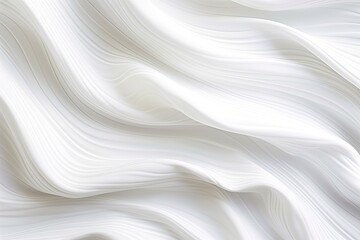 Tidal Textile: Waves of White Cloth - Abstract Background