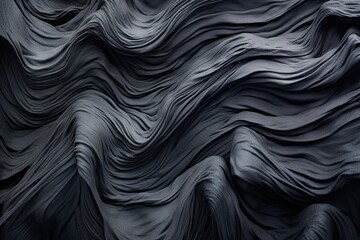 Velvet Touch: Macro Photography Reveals Breathtaking Black Sand Beach Textures