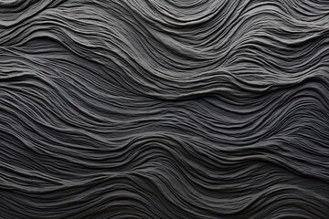 Velvet Waves: Detailed Texture of Beach Sand at a Black Beach