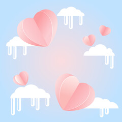 background with hearts