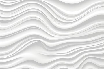 Wavy Illusion: Abstract White Background with Wavy Decoration - Unique Panel Pattern