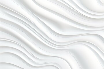 Wavy Illusion: Abstract White Background with Wavy Decoration or Panel Pattern