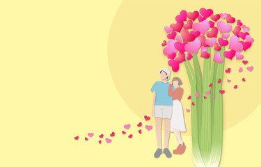 girl with bouquet of flowers