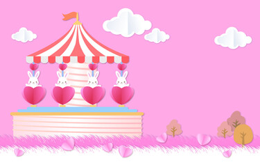 Carousel amusement park