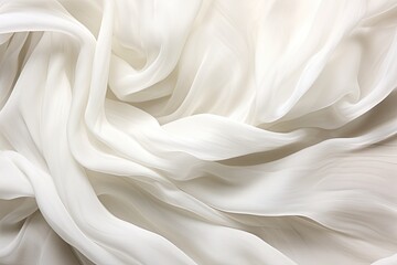 Whirlwind White: Soft Waves in Cloth Background