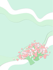 Fototapeta na wymiar background with sakura