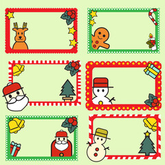 The merry Christmas frame for holiday concept