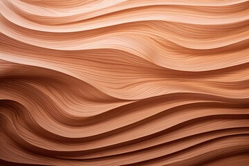 Wood Wave: Curved Texture Background of a Wall