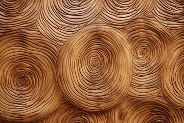Fototapeta na wymiar Wood Whorls: a Captivating Curved Wall Texture Background