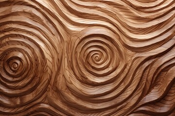 Wood Whorls: Captivating Curved Wall Texture Background.