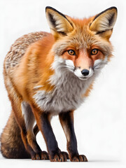 Fototapeta premium fox on a white background