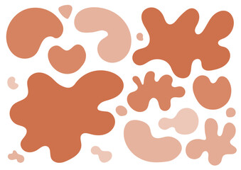 ぐにゃぐにゃの図形ベクターセット © imori