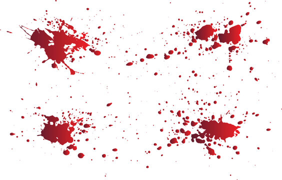 Blood splatter background set