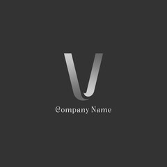 Modern V Letter Minimal Logo Design Vector 