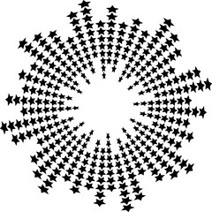 Abstract equalizer music sound wave circle icon symbol. logo design, star chape round line icon, circle item, elements background, illustration