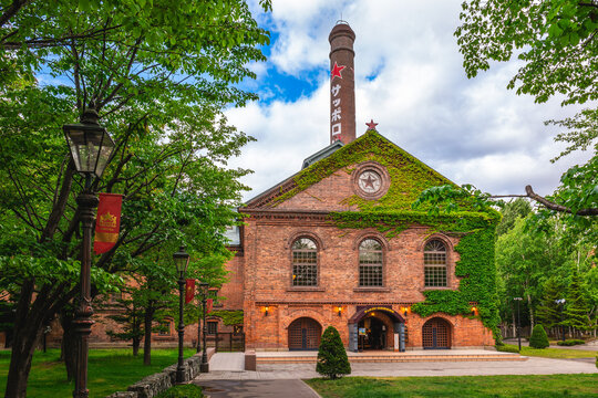 June 4, 2023: Sapporo Beer Museum, the only beer museum in Japan. It is located in Sapporo, Hokkaido, Japan. This building was erected originally as a factory of the Sapporo Sugar Company in 1890.
