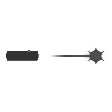 Laser pointer icon vector