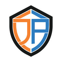 jp letter logo vector
