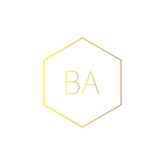 BA logo design.