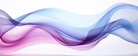 Abstract blue and purple liquid wavy shapes futuristic banner with brushstroke background