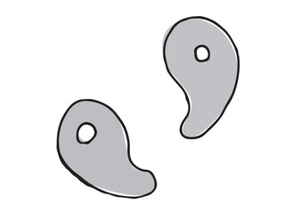 勾玉のイラスト