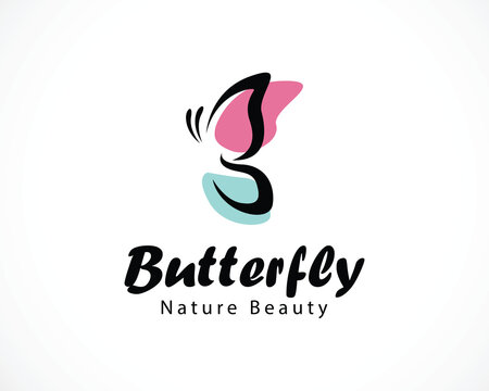 butterfly logo vector outline icon illustration design creative beauty nature