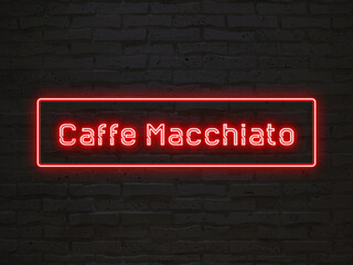 Caffe Macchiato のネオン文字