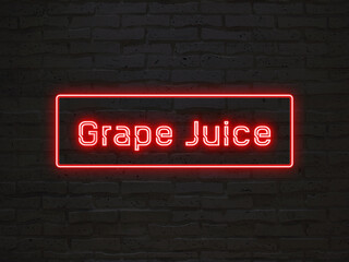 Grape Juice のネオン文字
