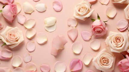 pink roses background HD 8K wallpaper Stock Photographic Image 