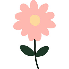 A cute illustration of a flower