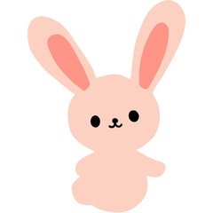 illustration featuring a cute bunny