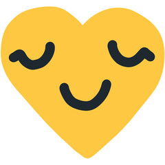 A cute illustration of a heart