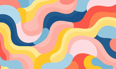 colorful shape patterns on a white background