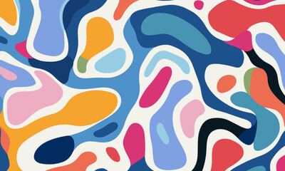 colorful shape patterns on a white background