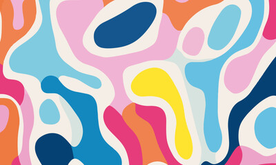 colorful shape patterns on a white background