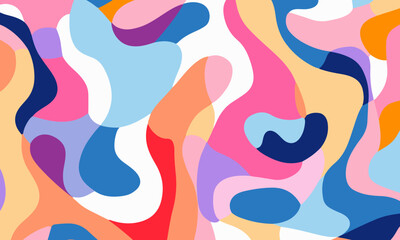 colorful shape patterns on a white background