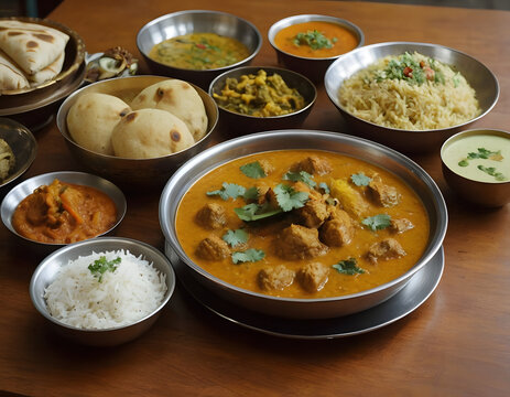 Native bengali food plate