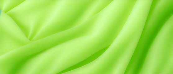  Wavy green organza fabric detailed texture background from Generative AI