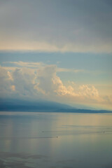 Obraz premium 海と入道雲