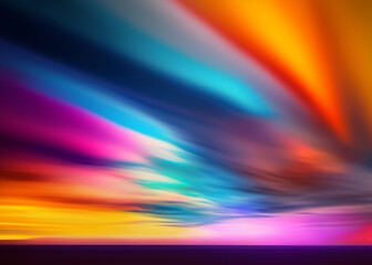 Rainbow Wave Sunset