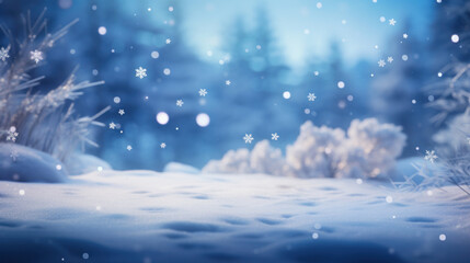 Christmas abstract background with snowflakes