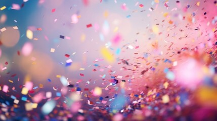 Colorful pastel confetti