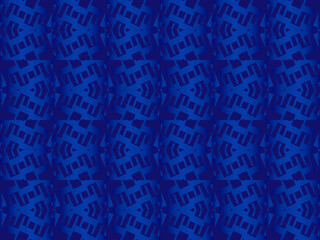 Blue metal texture steel background. Luxurious steel ornament. Perforated metal sheet.