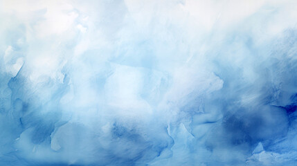 Fototapeta premium abstract blue watercolour on white paper background